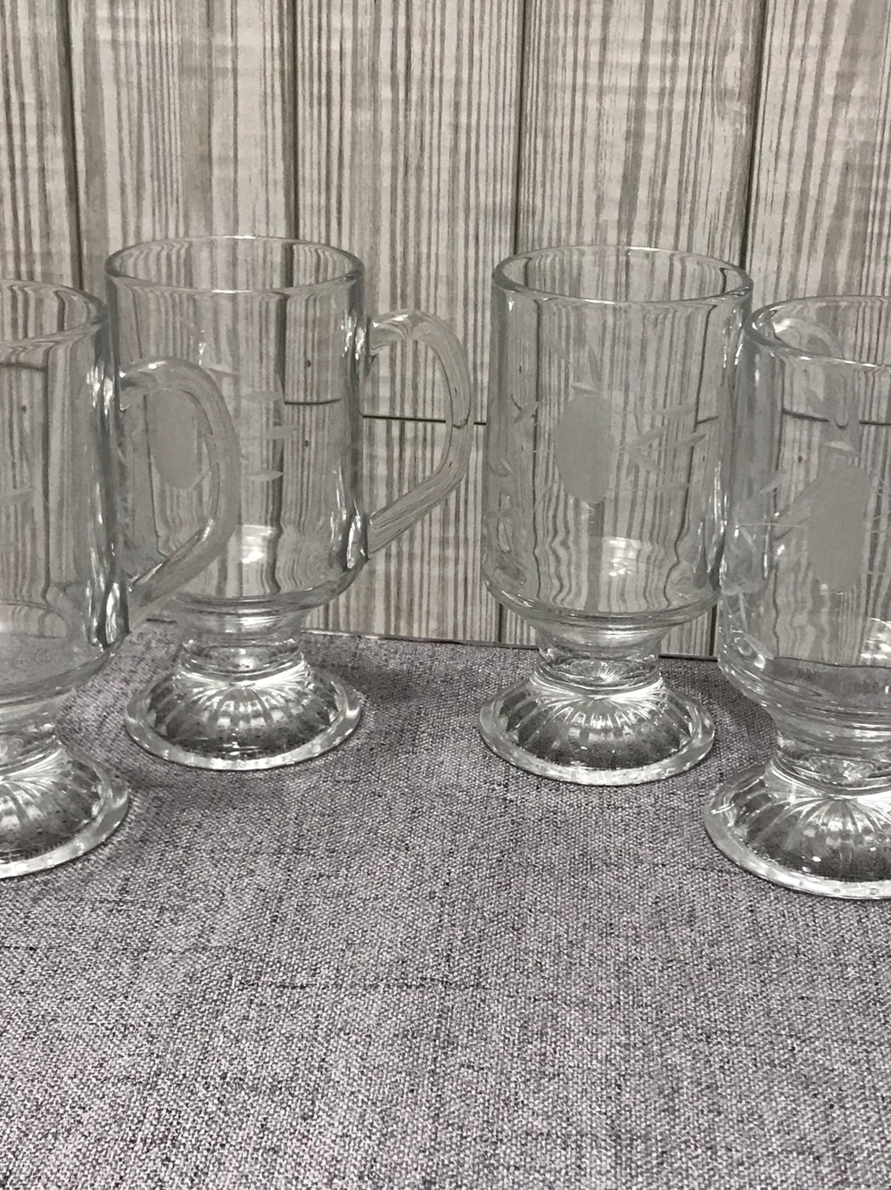 Set of 4 Princess House Heritage Irish Coffee Mugs